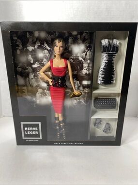 2013 Mattel BARBIE HERVE LEGER DOLL Max Azria Gold Label Collection #X8249 NRFB